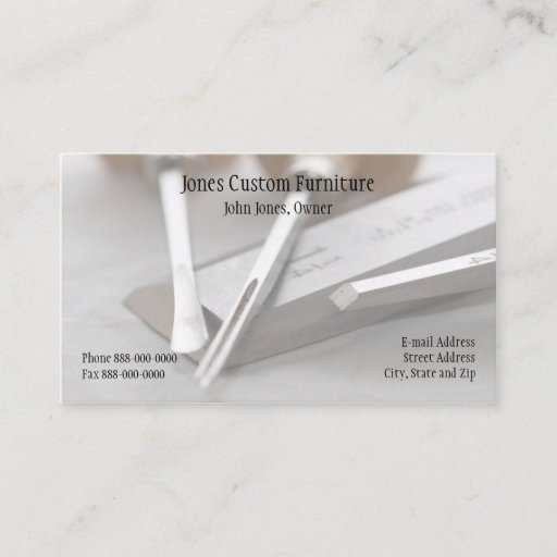 Customizable Carpenter Business Card