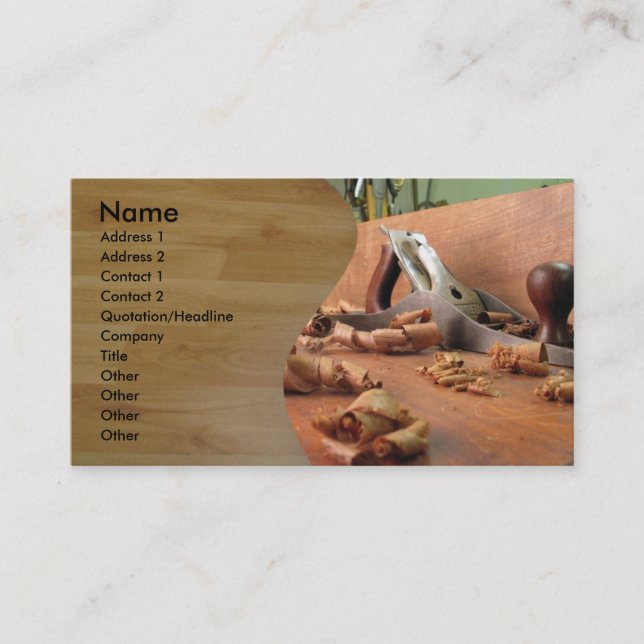 Carpenter Business Card (Front)