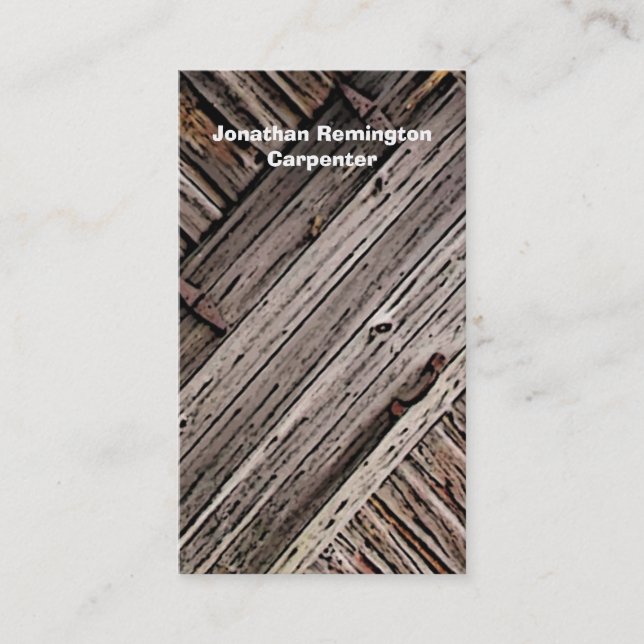 Carpenter Business Card (Front)