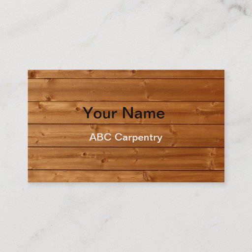 Customizable Carpenter Business Cards