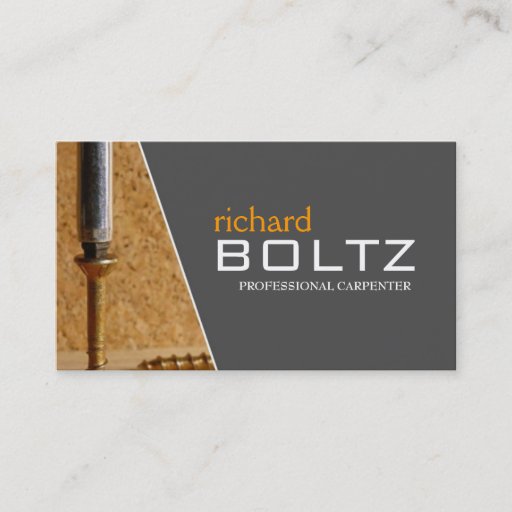 Customizable Carpenter - Business Cards