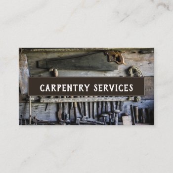 Carpenter Business Cards by IYHTVDesigns at Zazzle