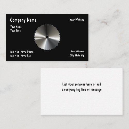 Carpenter Business Cards