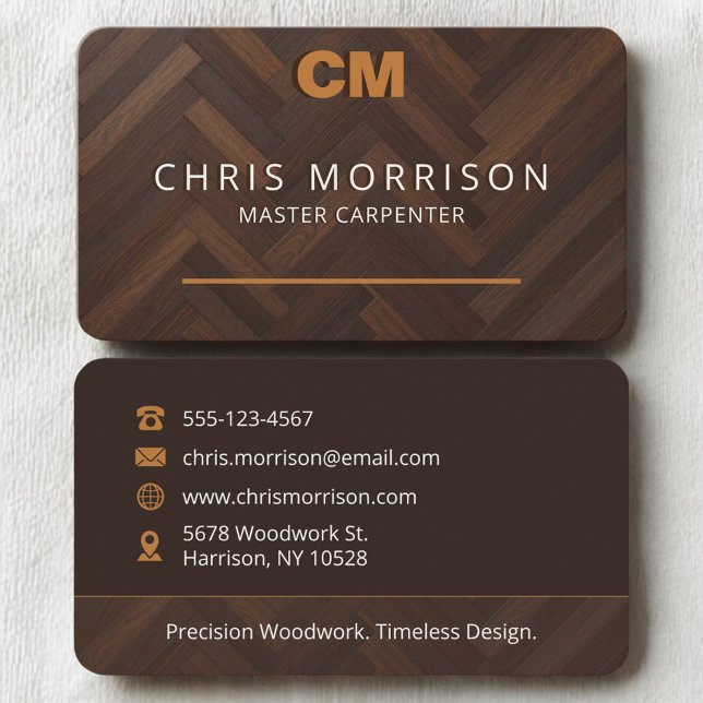 Carpenter Carpentry Business Card (Creator Uploaded)