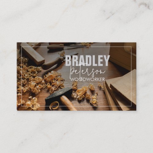 Carpenter Carpentry Woodworking Business Card