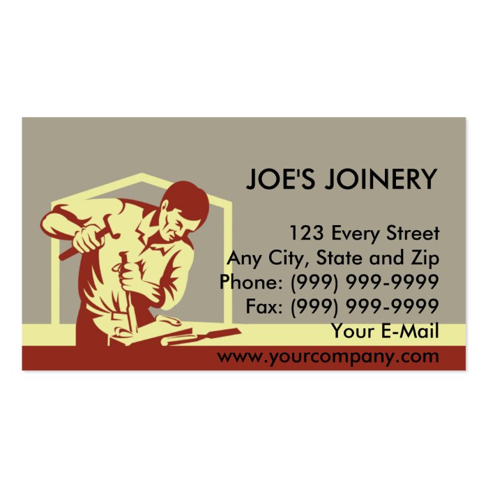 carpenter carving with chisel business card templates