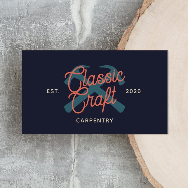 Carpenter Construction Business Card (Creator Uploaded)