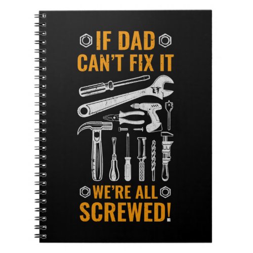 Carpenter Dad Craftsman Kids Funny Notebook