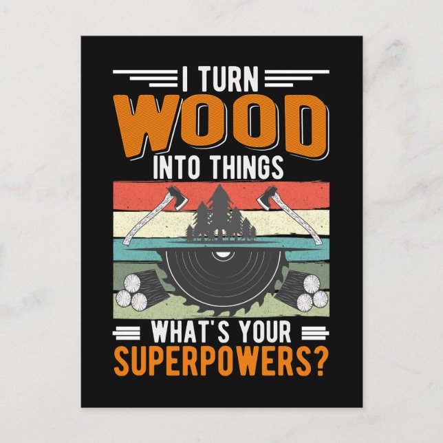 Carpenter Dad Woodworking Craftsman Husband Postcard (Front)