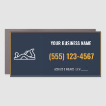Carpenter Door Sign Magnet, Custom Business Name