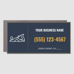 Carpenter Door Sign Magnet, Custom Business Name