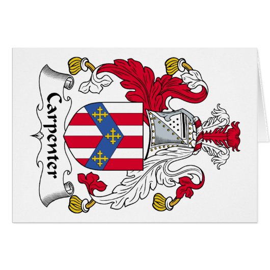 Carpenter Family Crest Cards (Front Horizontal)