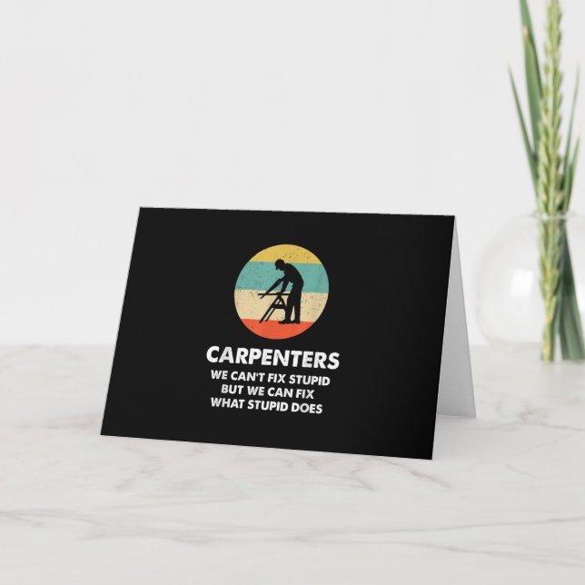 Carpenter Funny Carpenter Card (Front)