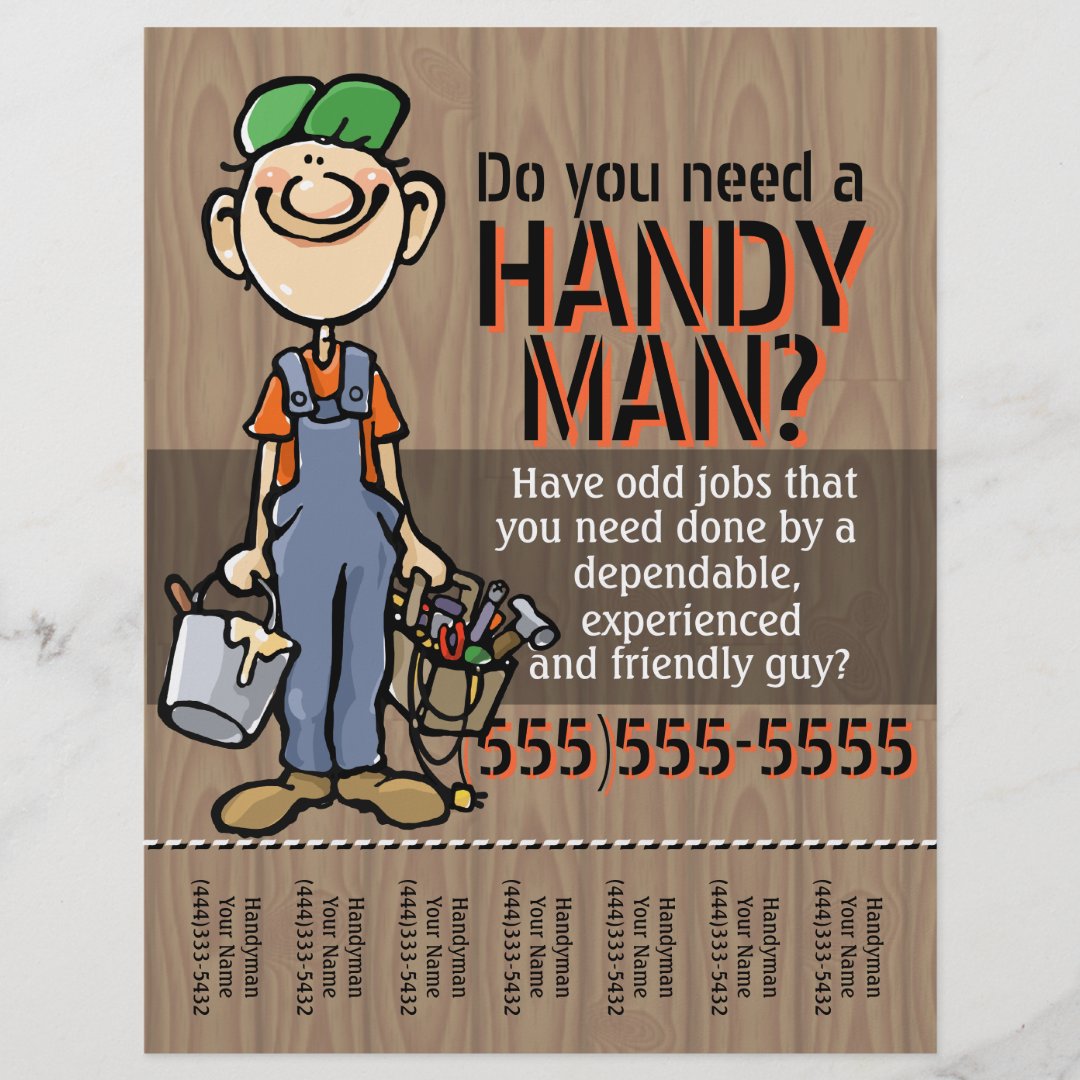 Carpenter Handyman Plumber Painter Earn Money Flyer Zazzle