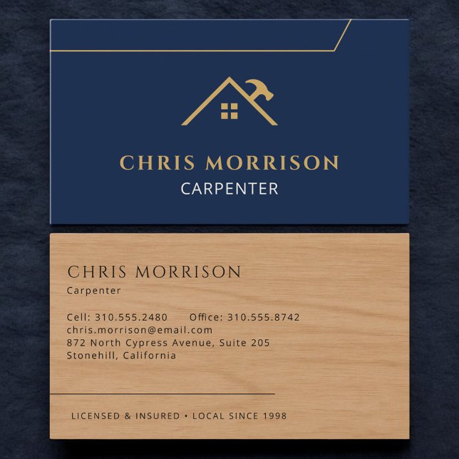 Carpenter Home Carpentry Construction Business Card (Creator Uploaded)