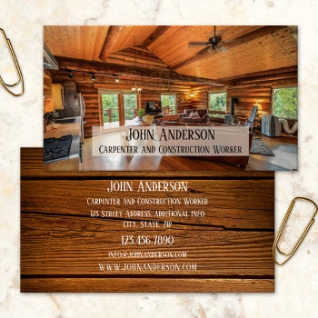 Carpenter Home Remodeling Business Card by sunnysites at Zazzle