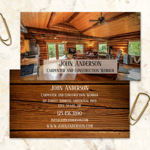 Carpenter Home Remodeling Business Card