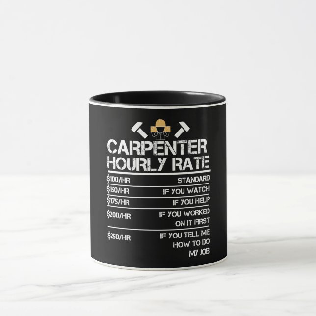 Carpenter Hourly Rate Mug (Center)