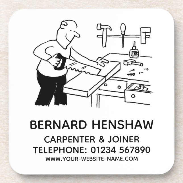 Carpenter & Joiner Beverage Coaster (Front)