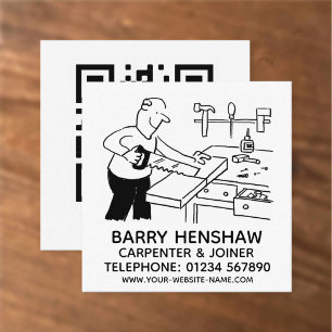 Carpenter & Joiner Promotional Square Business Card