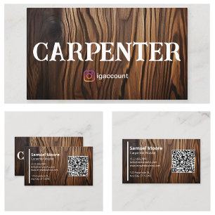 Carpenter Masculine Design Business Card