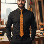 Carpenter Profession | Dad | Labor day Tie<br><div class="desc">The men's tie features a charming pattern inspired by carpenter's equipment, making it a thoughtful gift to present to a father, grandfather, or uncle who works or has a passion for carpentry. The design showcases a variety of carpenter-related symbols and tools, such as hammers, saws, chisels, levels, and tape measures....</div>