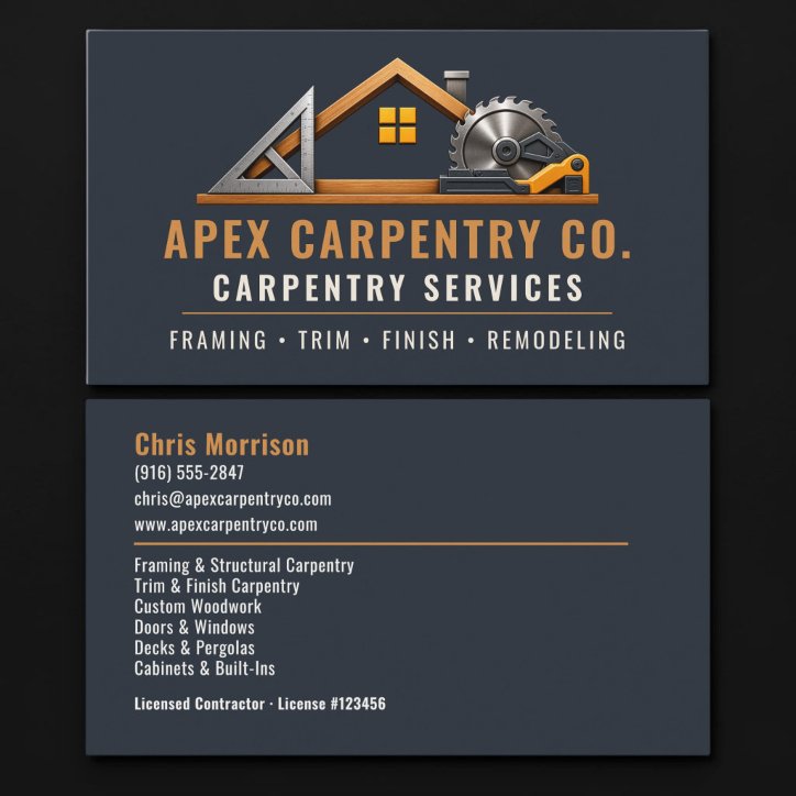 Carpenter Professional Services Business Card