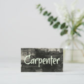 Carpenter Rustic Business Card (Standing Front)