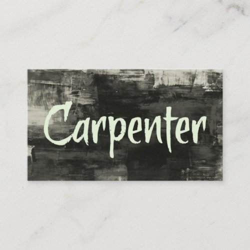Carpenter Rustic Business Card