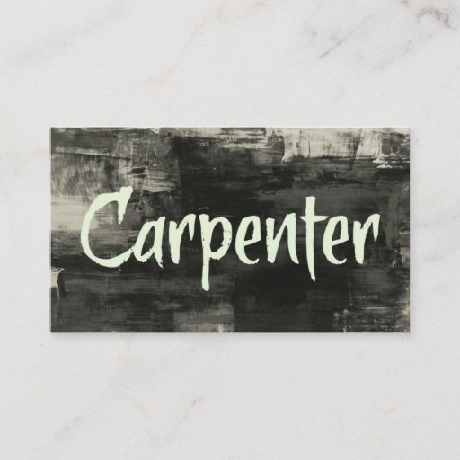 Customizable Carpenter Rustic Business Card