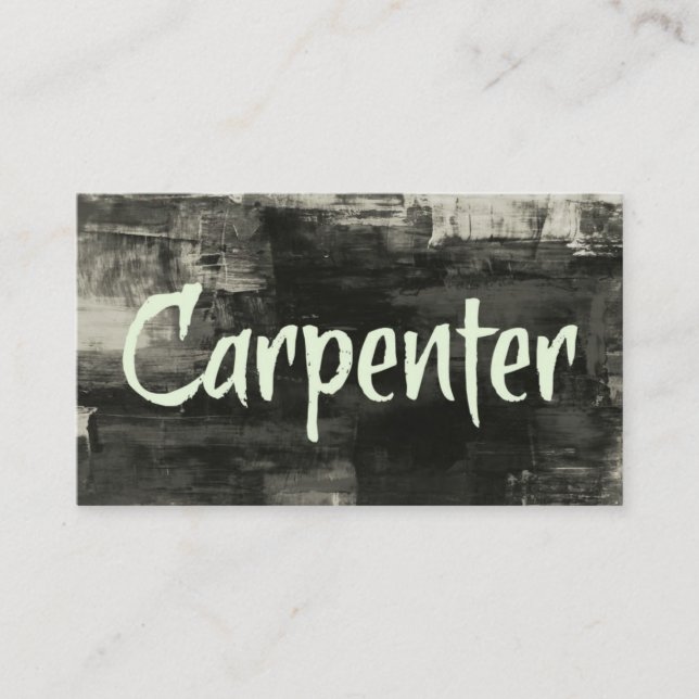 Carpenter Rustic Business Card (Front)