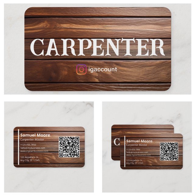 Carpenter Sample Model Design Commercial Business Card (Carpenter Sample Model Design Commercial Business Card
)
