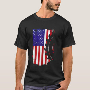 Carpenter Sawdust 4th Of July  For Woodworker Men T-Shirt