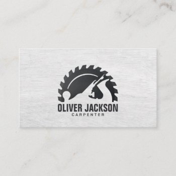 Carpenter Services Circular Saw And Planer Business Card by WorkingArt at Zazzle