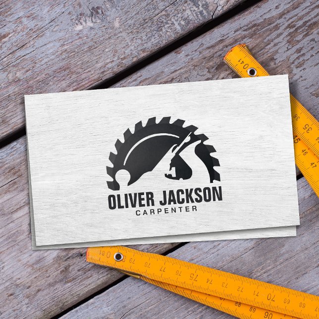 Carpenter services circular saw and planer business card (Creator Uploaded)