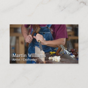Carpenter Wood Working Business Card