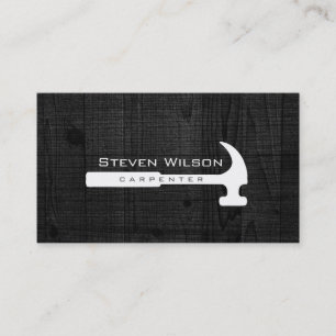 Carpenter Woodworker Professional Tool Wood Business Card