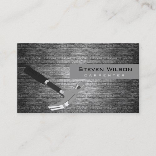 Carpenter Woodworking Professional Wood Tool Business Card