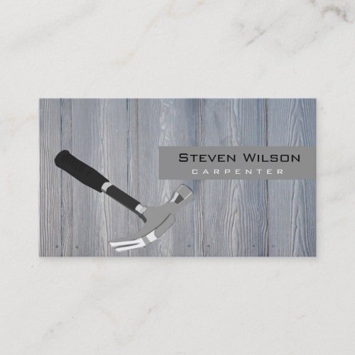 Carpenter Woodworking Professional Wood Tool Business Card