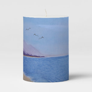 Carpenteria Coast Pillar Candle