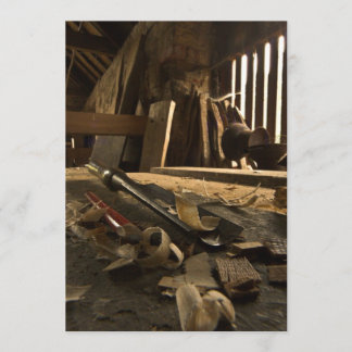 Carpenters Busy Workshop Invitation