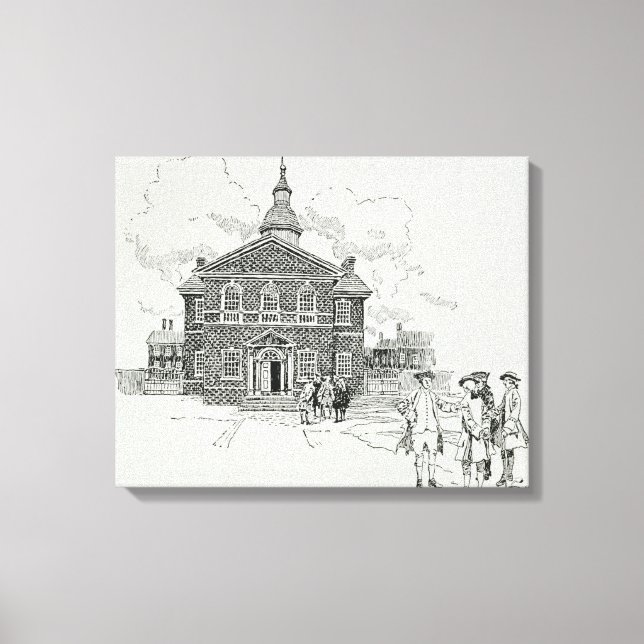 Carpenter's Hall Philadelphia Canvas Print (Front)