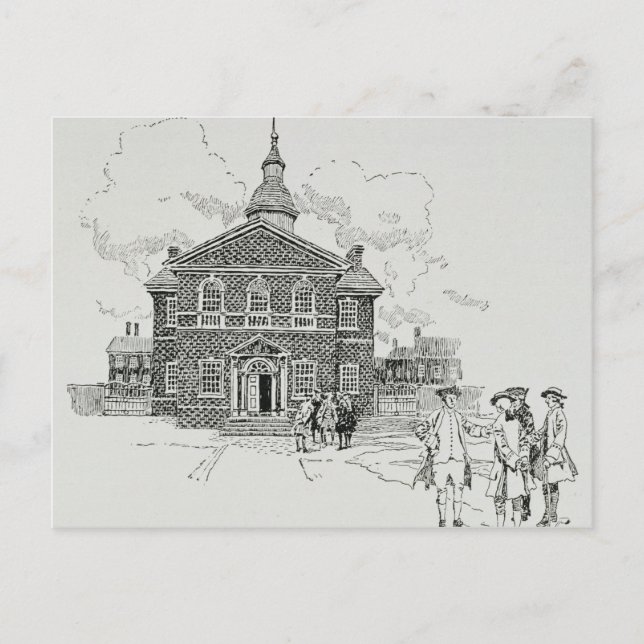 Carpenter's Hall Philadelphia Postcard (Front)