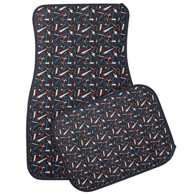 Carpenters Hand Tools, Woodworking Car Floor Mat (Set)
