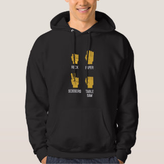 Carpenters Rock Paper Scissor Table Saw Fathers Da Hoodie