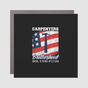 Carpenters Union Strong, New York City Car Magnet