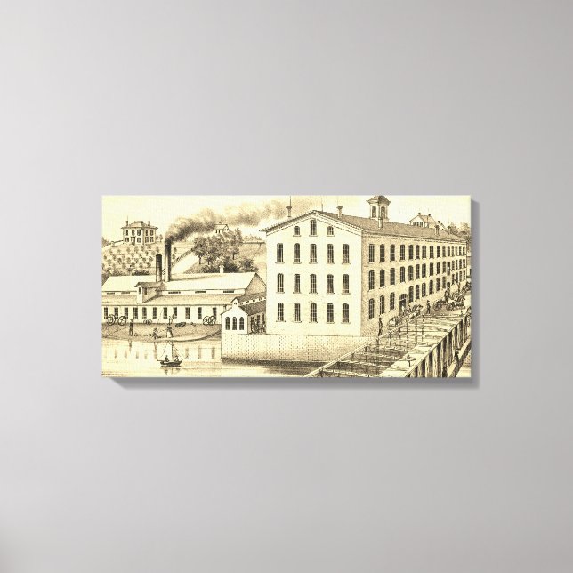 Carpentersville Illinois Illinois Iron and Bolt Co Canvas Print (Front)