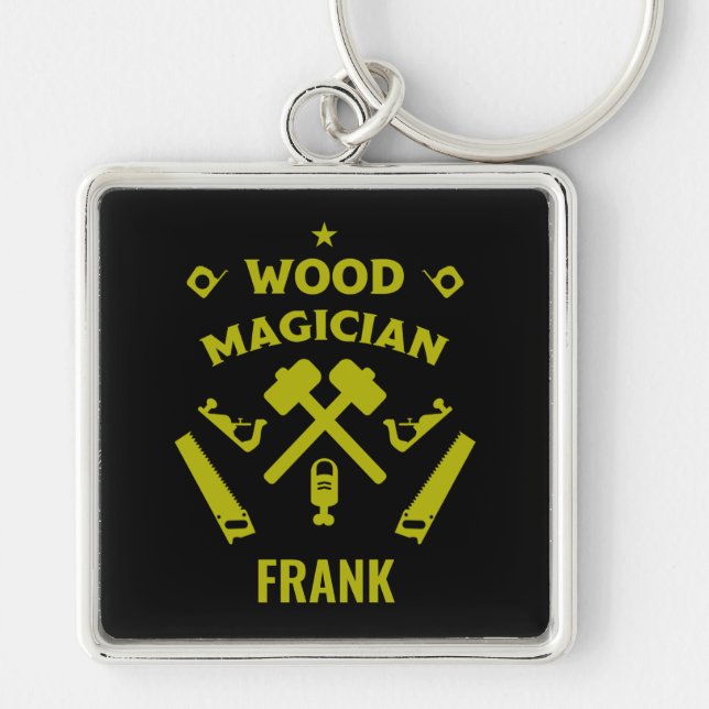 Carpentry And Woodworking Keychain (Front)