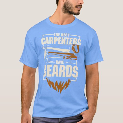 Carpentry Beard Bearded Carpenter Gift  T_Shirt