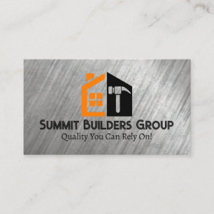Carpentry Build Home Hammer General Contractor Business Card